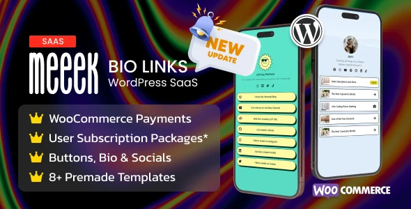 Meeek – Link in Bio SaaS (WordPress)