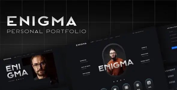 Enigma – Personal Portfolio Elementor Template Kit