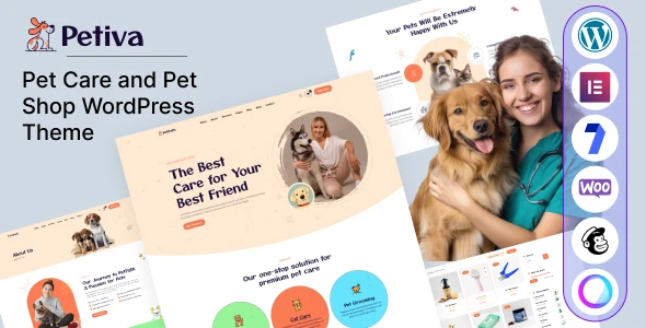 Petiva – Pet Care and Pet Shop WordPress Theme